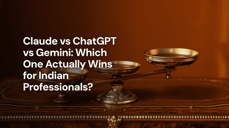 Claude vs ChatGPT vs Gemini: Which One Actually Wins for Indian Professionals? — The Prompt Mind