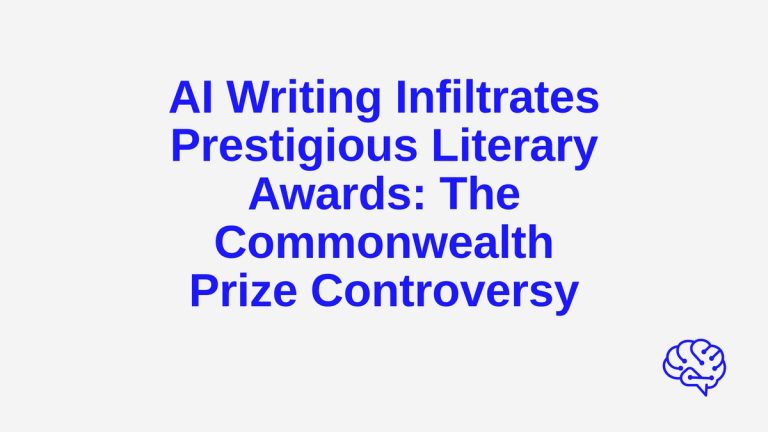 AI Writing Infiltrates Prestigious Literary Awards: The Commonwealth Prize Controversy — The Prompt Mind