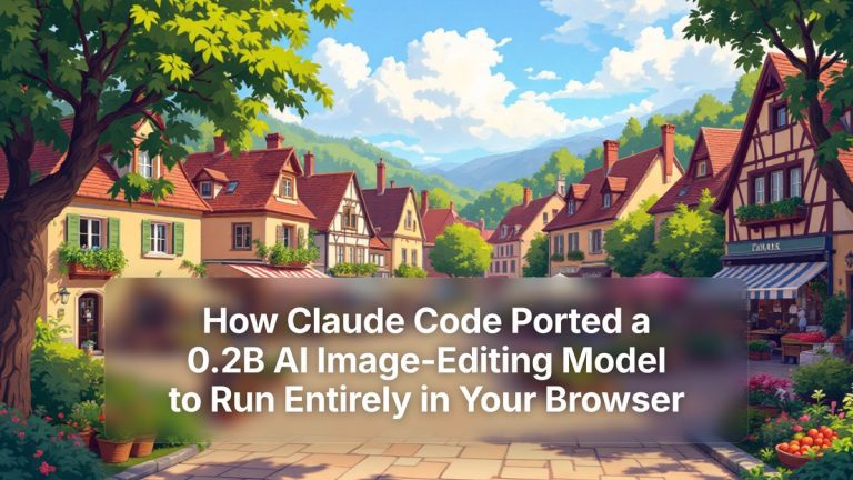 How Claude Code Ported a 0.2B AI Image-Editing Model to Run Entirely in Your Browser — The Prompt Mind