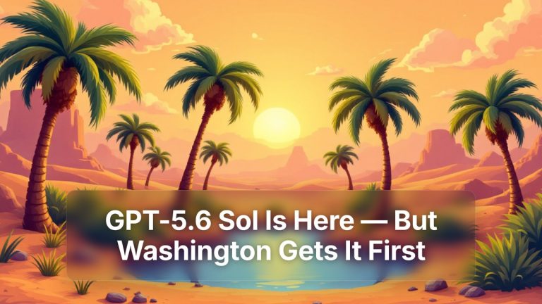 GPT-5.6 Sol Is Here — But Washington Gets It First — The Prompt Mind