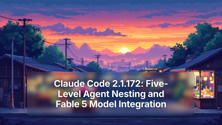 Claude Code 2.1.172: Five-Level Agent Nesting and Fable 5 Model Integration — The Prompt Mind