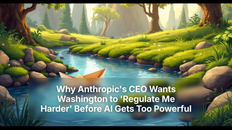 Why Anthropic's CEO Wants Washington to 'Regulate Me Harder' Before AI Gets Too Powerful — The Prompt Mind