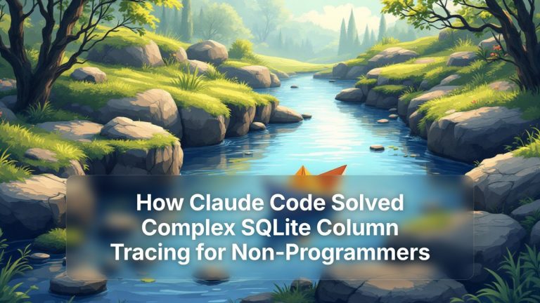 How Claude Code Solved Complex SQLite Column Tracing for Non-Programmers — The Prompt Mind