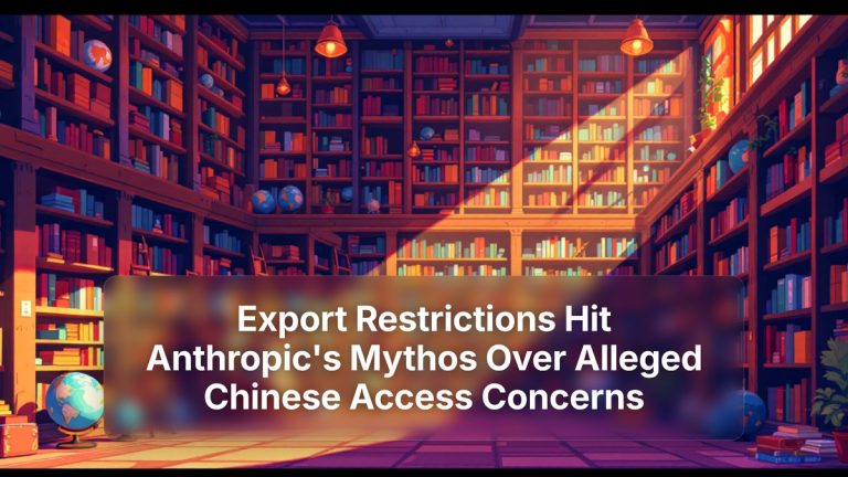Export Restrictions Hit Anthropic's Mythos Over Alleged Chinese Access Concerns — The Prompt Mind