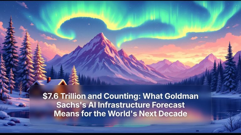 $7.6 Trillion and Counting: What Goldman Sachs's AI Infrastructure Forecast Means for the World's Next Decade — The Prompt Mind