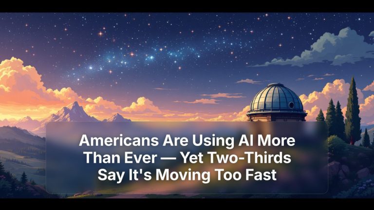 Americans Are Using AI More Than Ever — Yet Two-Thirds Say It's Moving Too Fast — The Prompt Mind