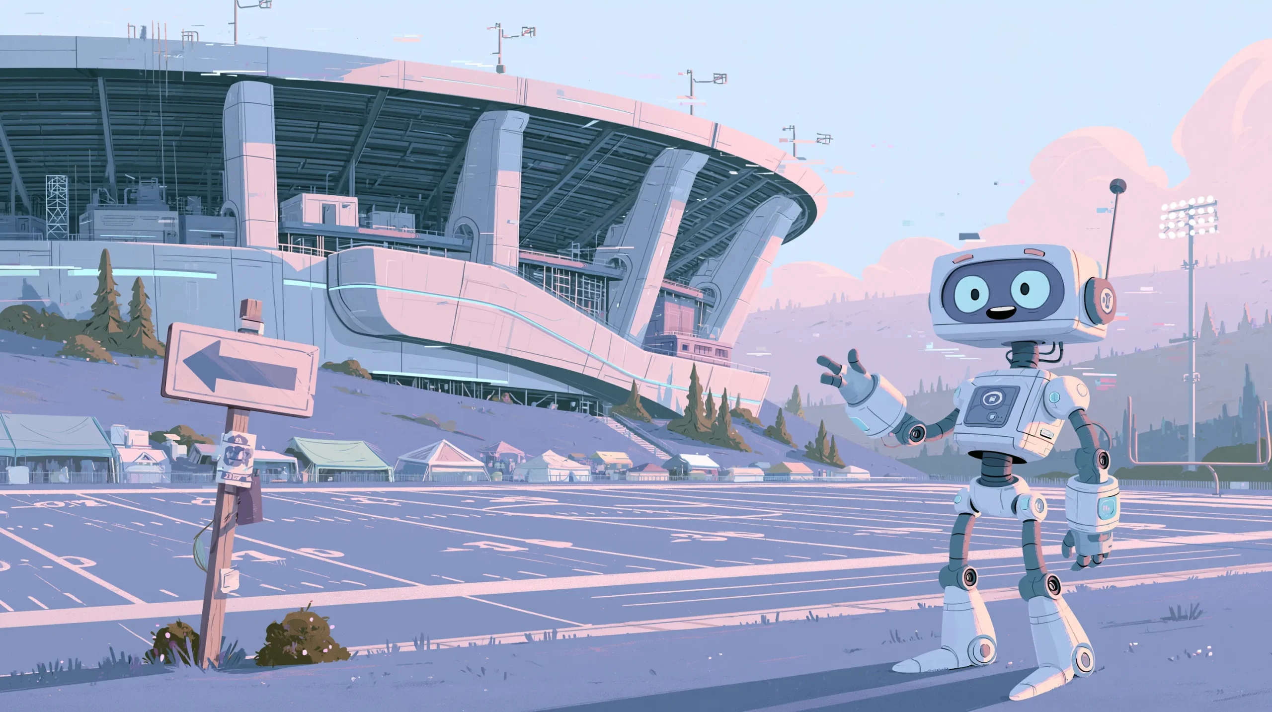 A digital illustration of a robot doctor representing AI-assisted medical diagnosis