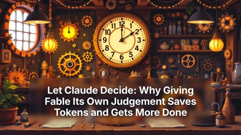 Let Claude Decide: Why Giving Fable Its Own Judgement Saves Tokens and Gets More Done — The Prompt Mind