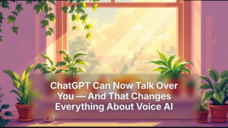 ChatGPT Can Now Talk Over You — And That Changes Everything About Voice AI — The Prompt Mind