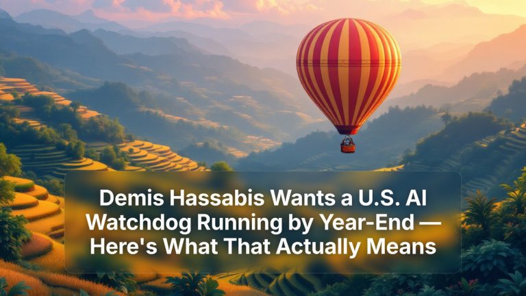 Demis Hassabis Wants a U.S. AI Watchdog Running by Year-End — Here's What That Actually Means — The Prompt Mind
