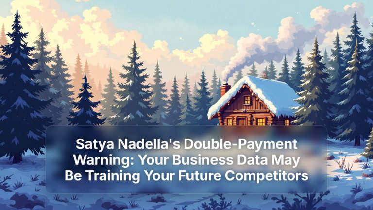 Satya Nadella's Double-Payment Warning: Your Business Data May Be Training Your Future Competitors — The Prompt Mind