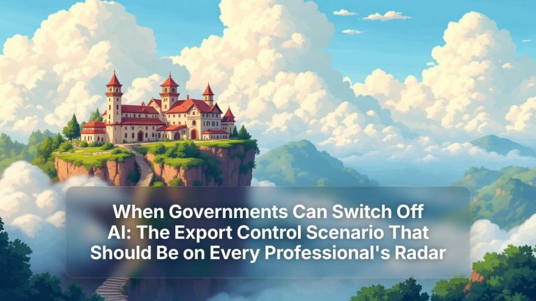 When Governments Can Switch Off AI: The Export Control Scenario That Should Be on Every Professional's Radar — The Prompt Mind