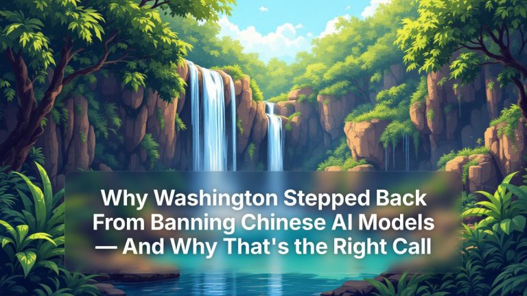 Why Washington Stepped Back From Banning Chinese AI Models — And Why That's the Right Call — The Prompt Mind