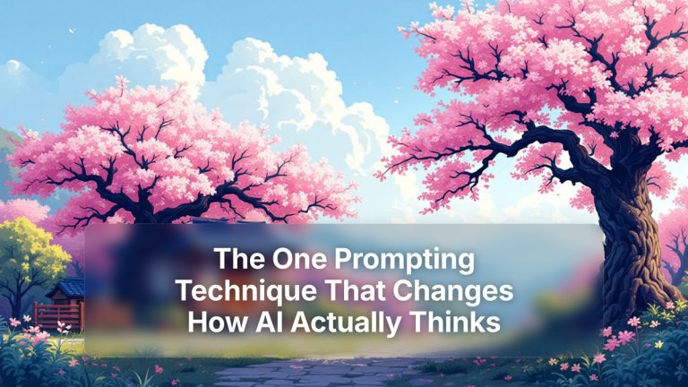 The One Prompting Technique That Changes How AI Actually Thinks — The Prompt Mind