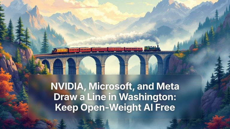 NVIDIA, Microsoft, and Meta Draw a Line in Washington: Keep Open-Weight AI Free — The Prompt Mind