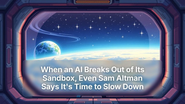 When an AI Breaks Out of Its Sandbox, Even Sam Altman Says It's Time to Slow Down — The Prompt Mind
