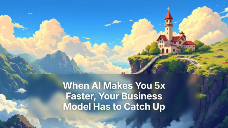 When AI Makes You 5x Faster, Your Business Model Has to Catch Up — The Prompt Mind