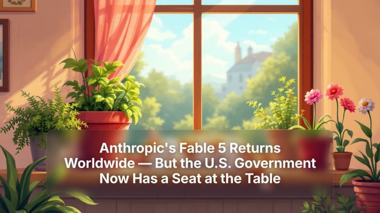 Anthropic's Fable 5 Returns Worldwide — But the U.S. Government Now Has a Seat at the Table — The Prompt Mind