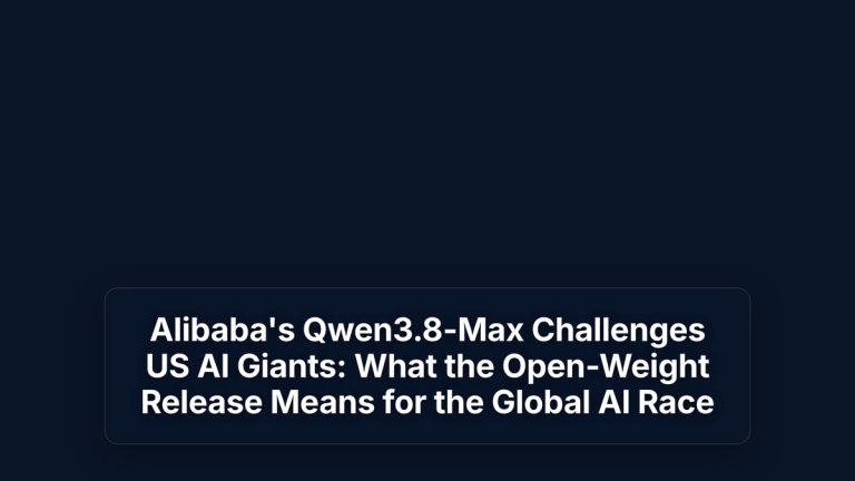 Alibaba's Qwen3.8-Max Challenges US AI Giants: What the Open-Weight Release Means for the Global AI Race — The Prompt Mind