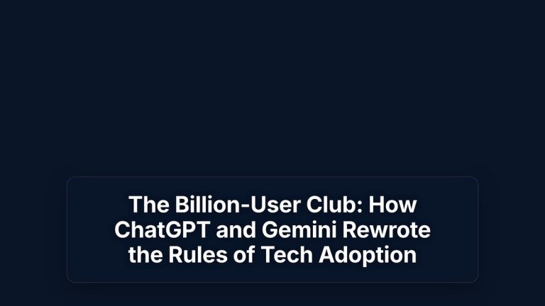 The Billion-User Club: How ChatGPT and Gemini Rewrote the Rules of Tech Adoption — The Prompt Mind