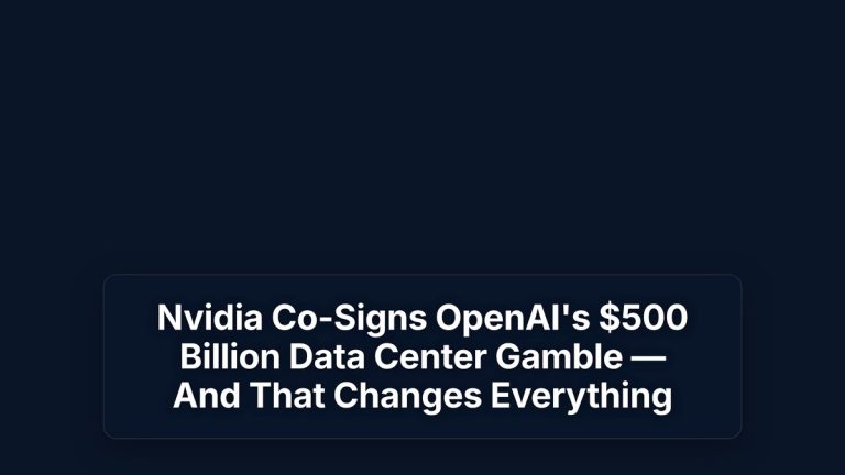 Nvidia Co-Signs OpenAI's $500 Billion Data Center Gamble — And That Changes Everything — The Prompt Mind