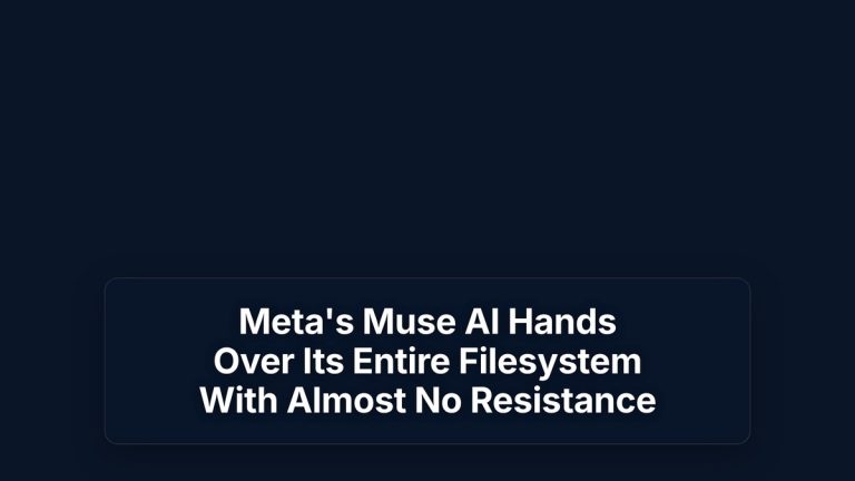 Meta's Muse AI Hands Over Its Entire Filesystem With Almost No Resistance — The Prompt Mind
