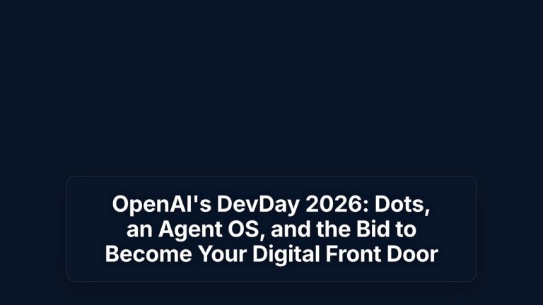 OpenAI's DevDay 2026: Dots, an Agent OS, and the Bid to Become Your Digital Front Door — The Prompt Mind