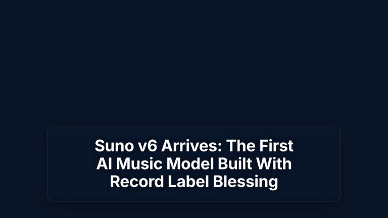 Suno v6 Arrives: The First AI Music Model Built With Record Label Blessing — The Prompt Mind
