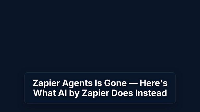 Zapier Agents Is Gone — Here's What AI by Zapier Does Instead — The Prompt Mind