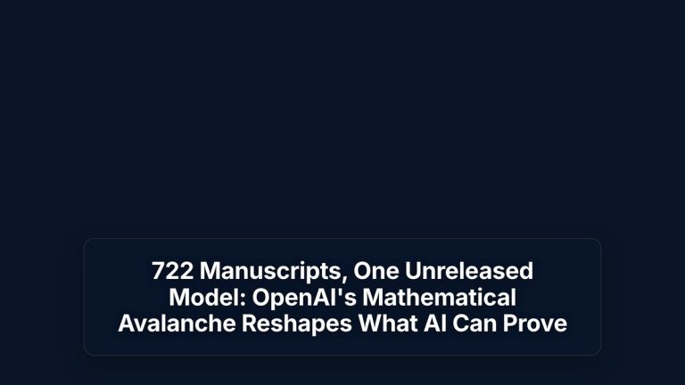 722 Manuscripts, One Unreleased Model: OpenAI's Mathematical Avalanche Reshapes What AI Can Prove — The Prompt Mind