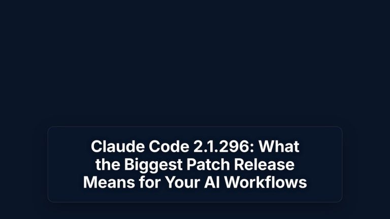 Claude Code 2.1.296: What the Biggest Patch Release Means for Your AI Workflows — The Prompt Mind