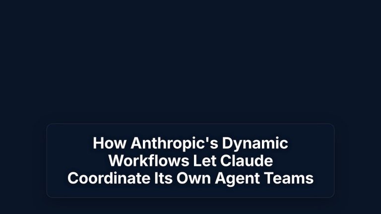 How Anthropic's Dynamic Workflows Let Claude Coordinate Its Own Agent Teams — The Prompt Mind