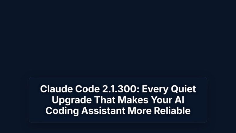 Claude Code 2.1.300: Every Quiet Upgrade That Makes Your AI Coding Assistant More Reliable — The Prompt Mind